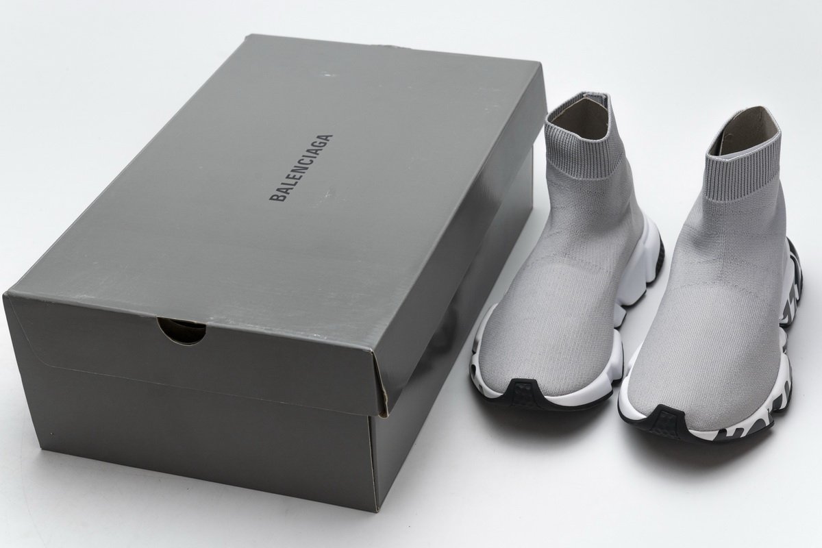 Ba*len*cia*ga stretch mesh high top sneaker grey