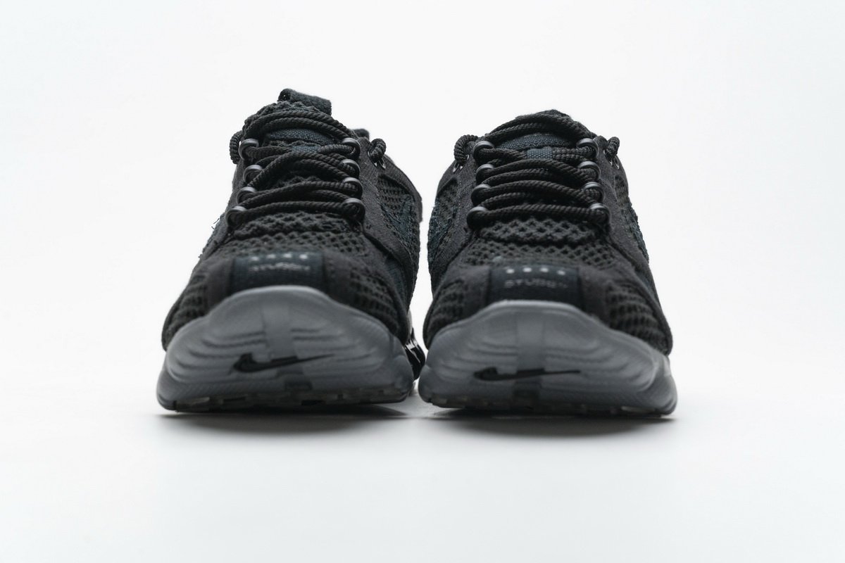CQ5486-001 Stussy x Nike Air Zoom Spiridon Cage 2 Black Cool Grey