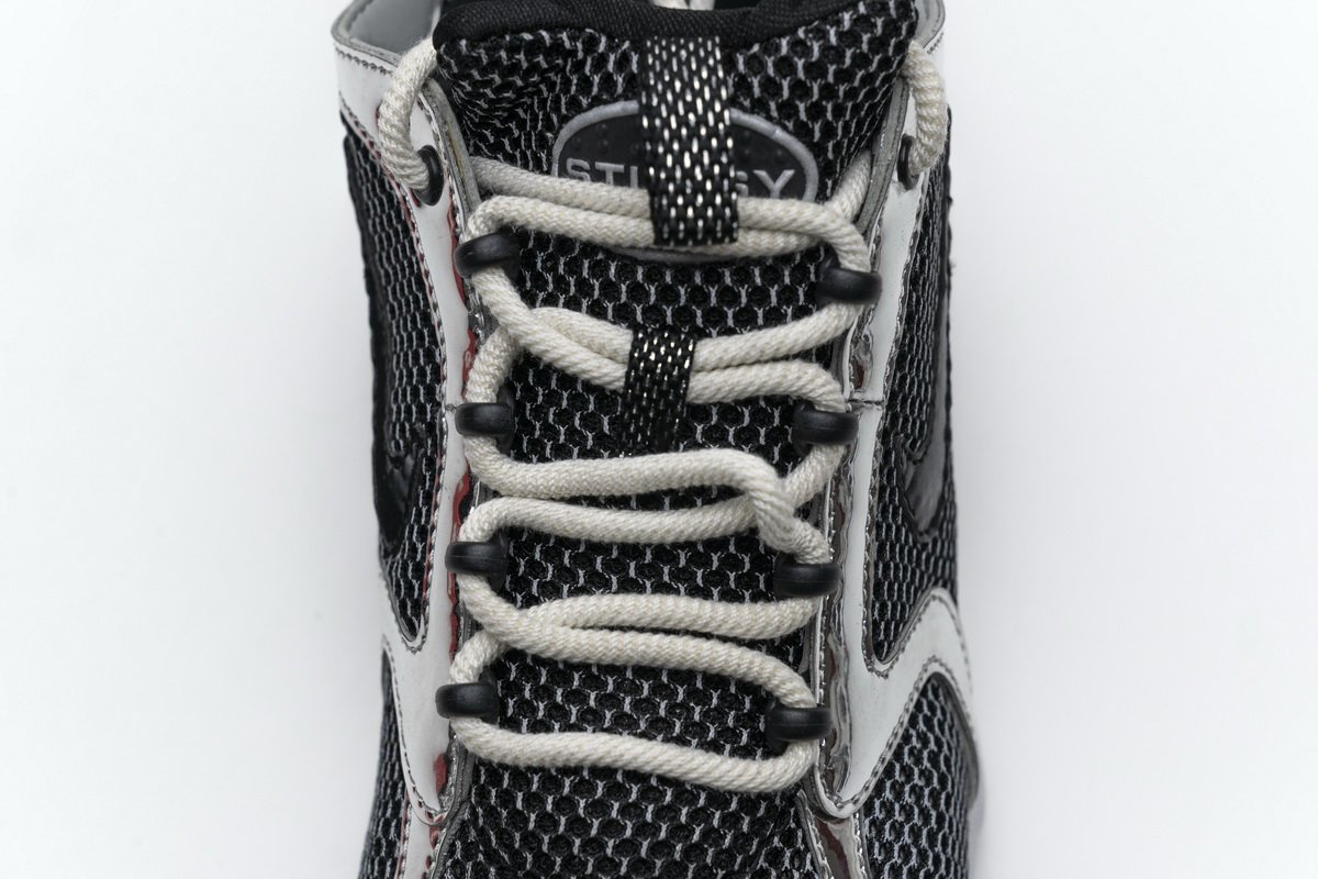 CU1854-001 Stussy x Nike Air Zoom Spiridon Cage 2 Black Silver