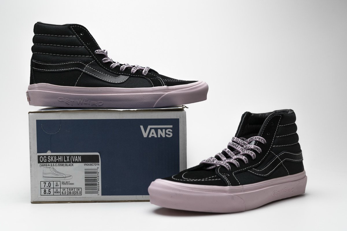 VN0A36C7OYN Vans OG SK8-HI LX Black Pink