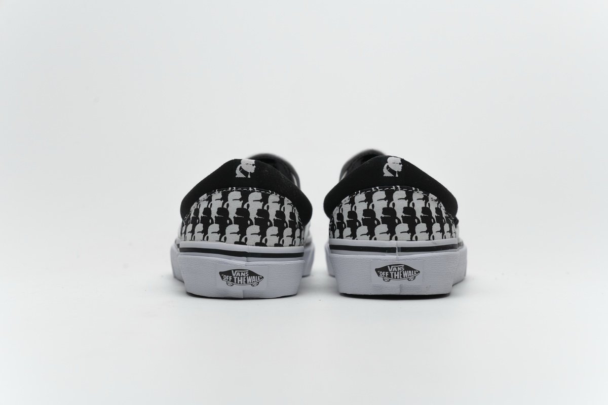 Vans Classic Slip-On Karl Lagerfeld Black White
