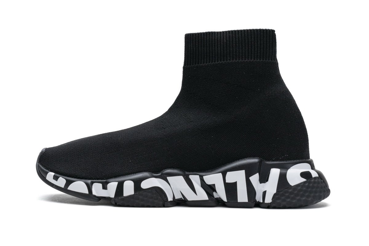 Ba*len*cia*ga stretch mesh high top sneaker all black