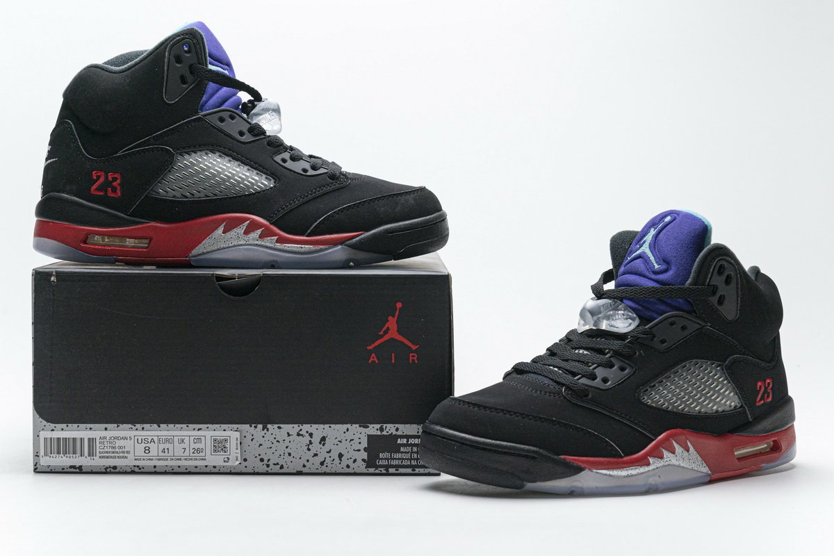 CZ1786-001 Air Jordan 5 Retro Top 3 Black