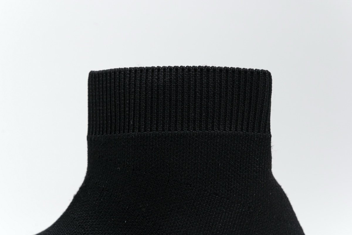 Ba*len*cia*ga stretch mesh high top sneaker black white