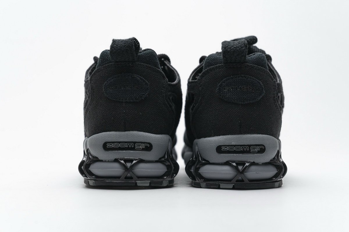 CQ5486-001 Stussy x Nike Air Zoom Spiridon Cage 2 Black Cool Grey