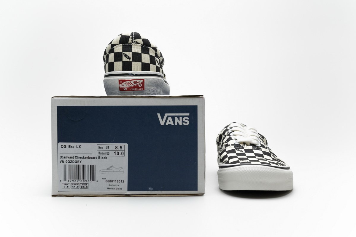 VANS VAULT OG ERA LX Checkerboard Black OG Era LX