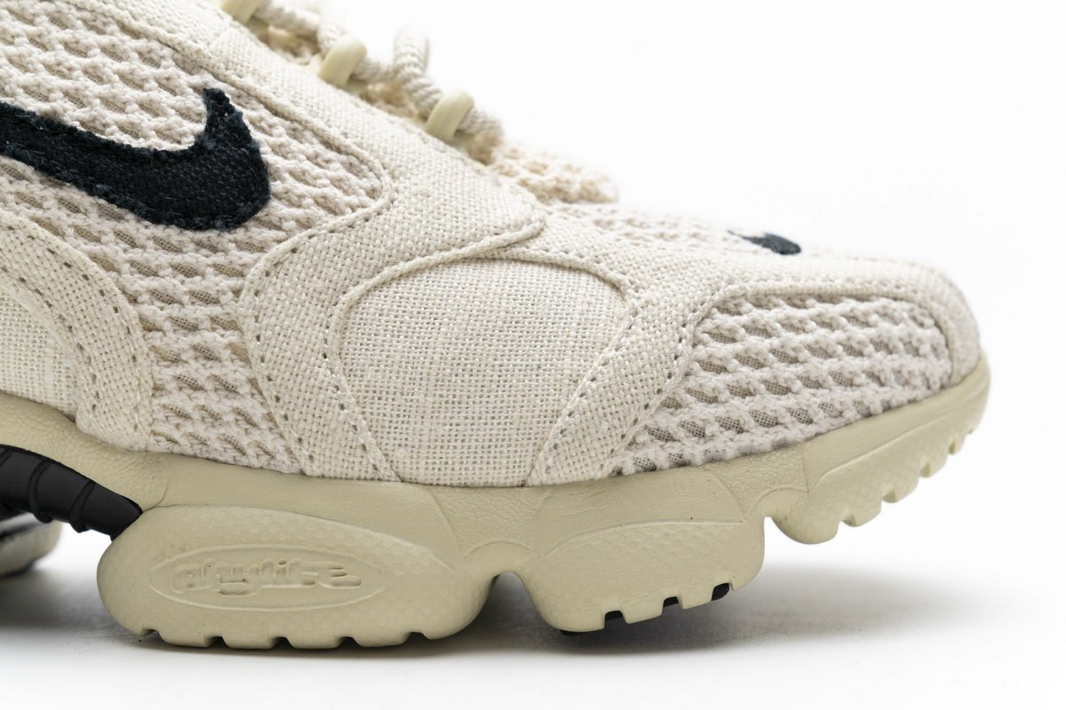 CQ5486-200 Stussy X Nike Air Zoom Spiridon Caged 2 Fossil