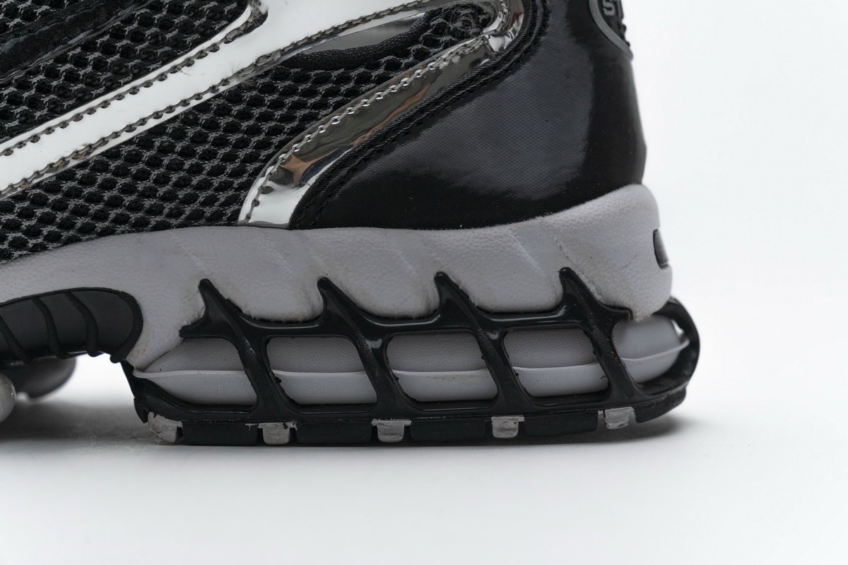 CU1854-001 Stussy x Nike Air Zoom Spiridon Cage 2 Black Silver