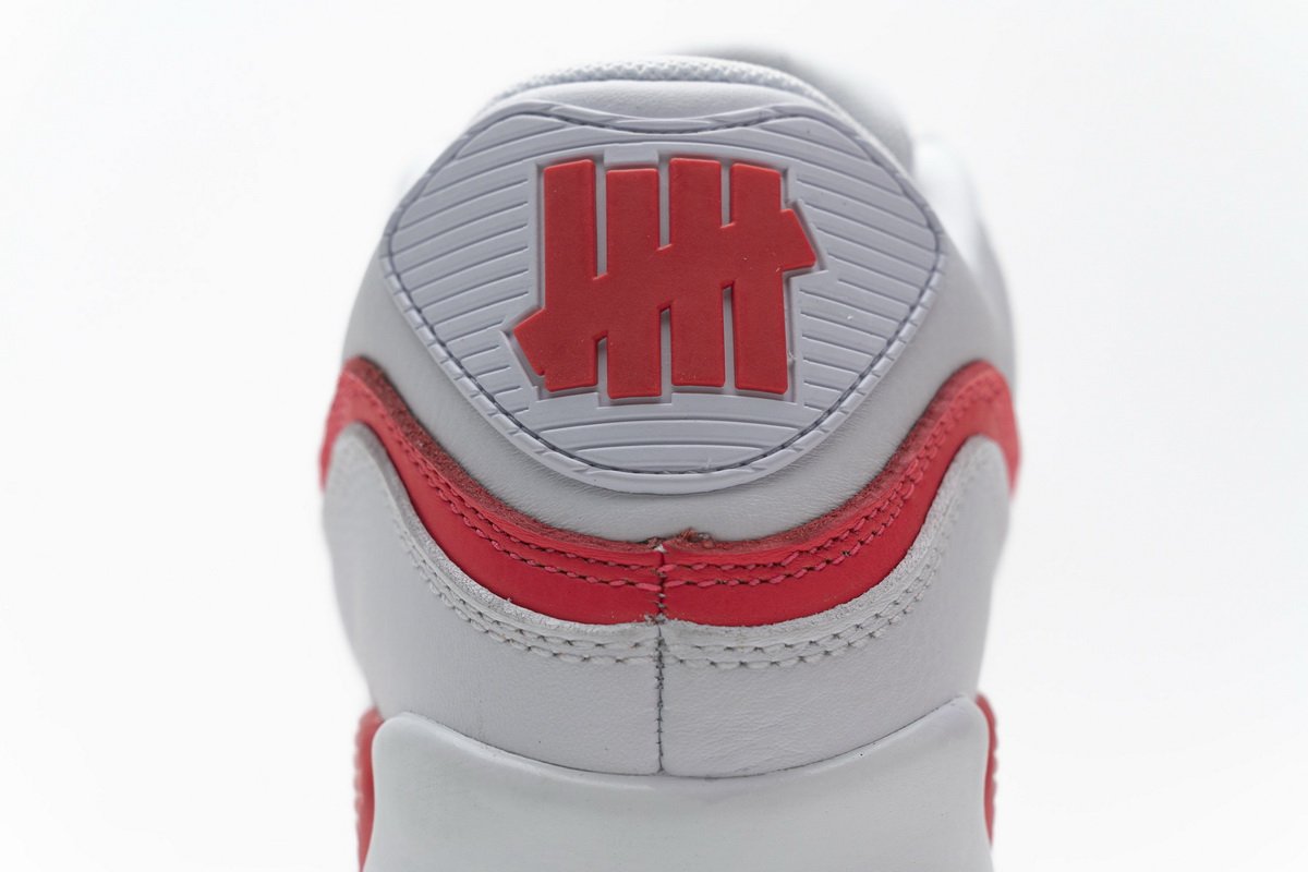 CJ7197-103 Undefeated x Nike Air Max 90 White Red