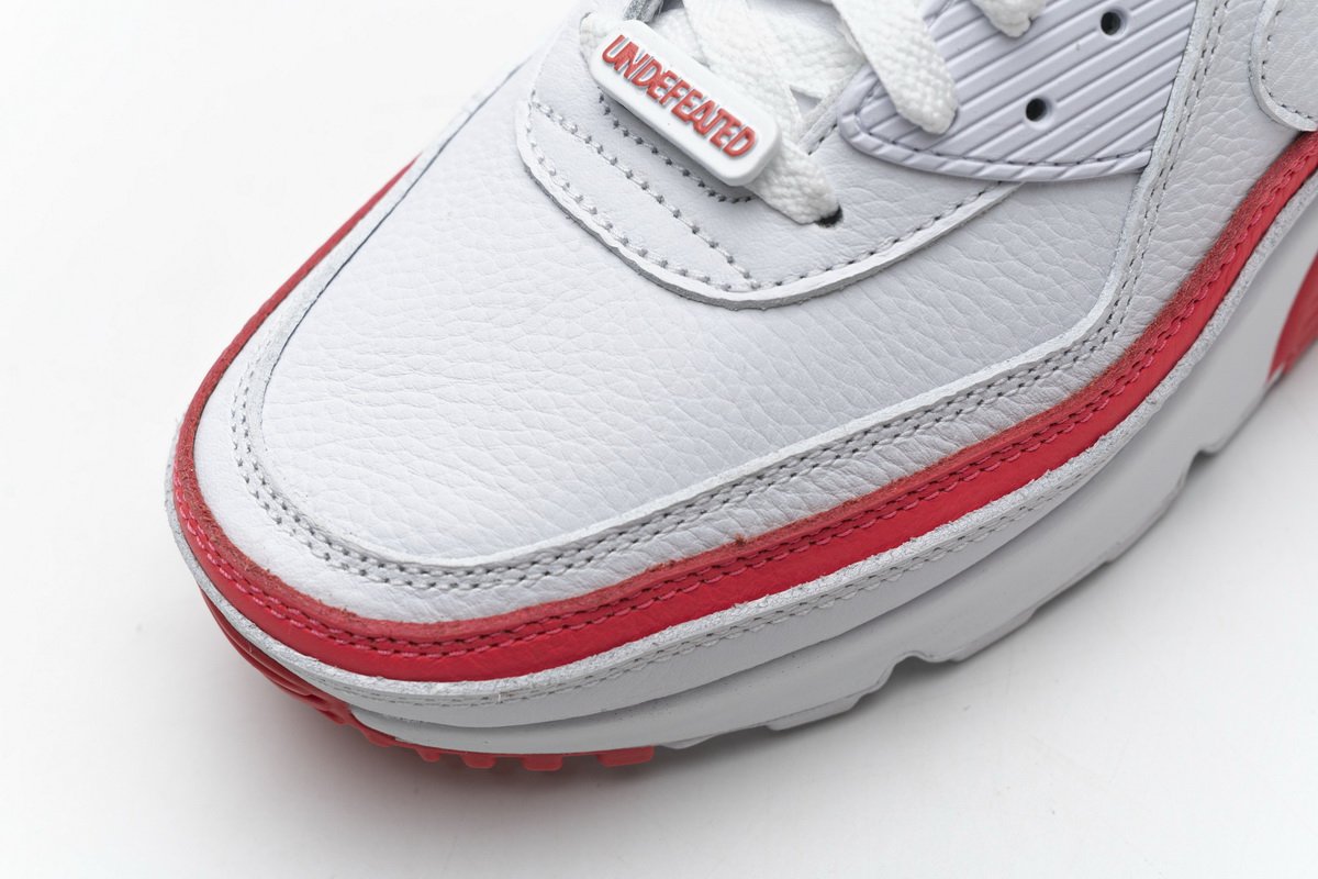 CJ7197-103 Undefeated x Nike Air Max 90 White Red