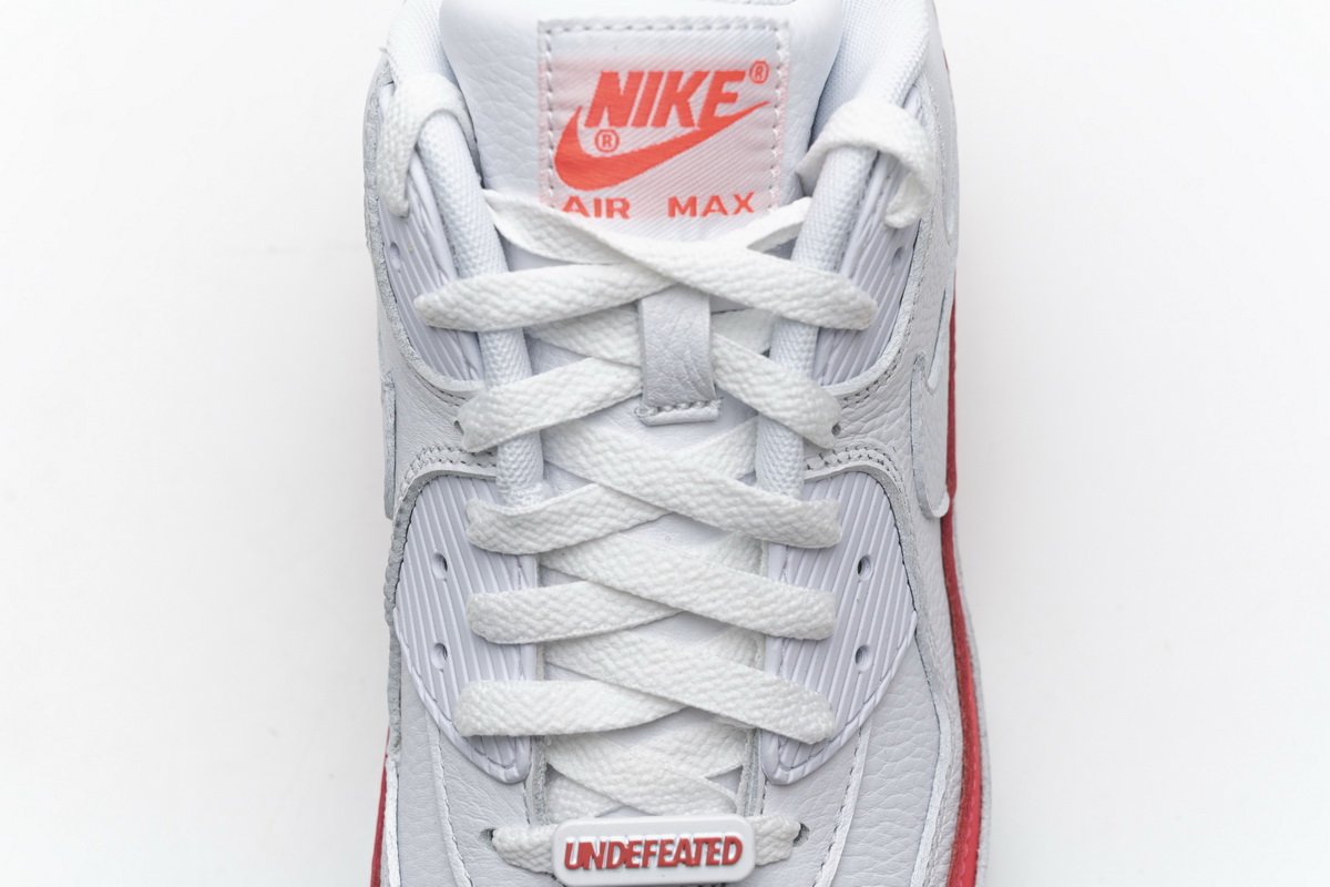 CJ7197-103 Undefeated x Nike Air Max 90 White Red