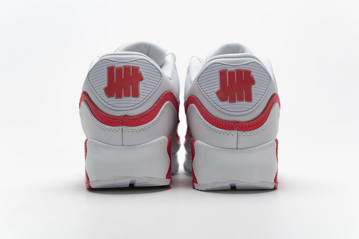 CJ7197-103 Undefeated x Nike Air Max 90 White Red