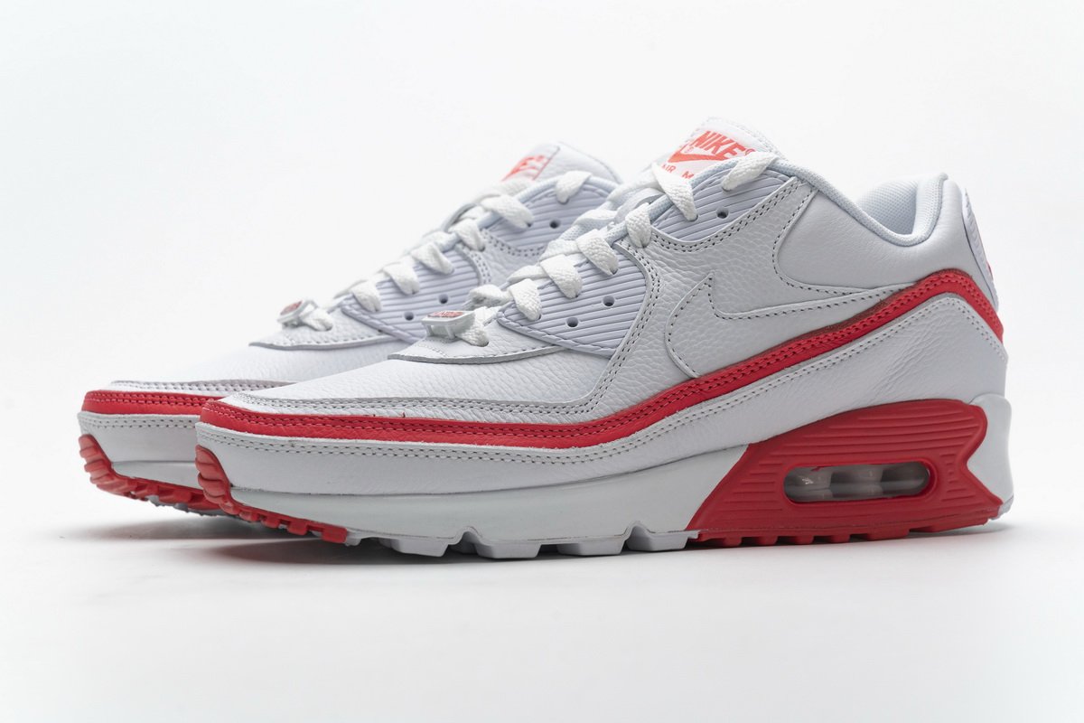 CJ7197-103 Undefeated x Nike Air Max 90 White Red