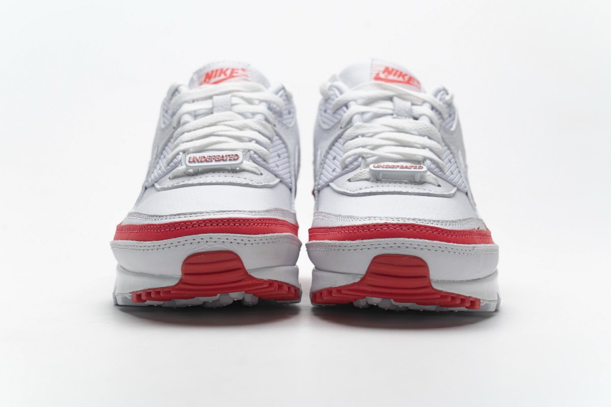 CJ7197-103 Undefeated x Nike Air Max 90 White Red