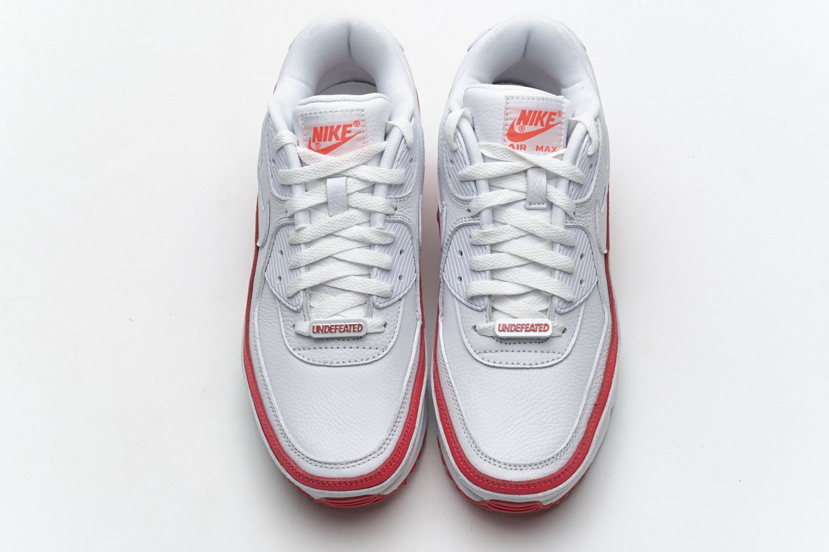 CJ7197-103 Undefeated x Nike Air Max 90 White Red