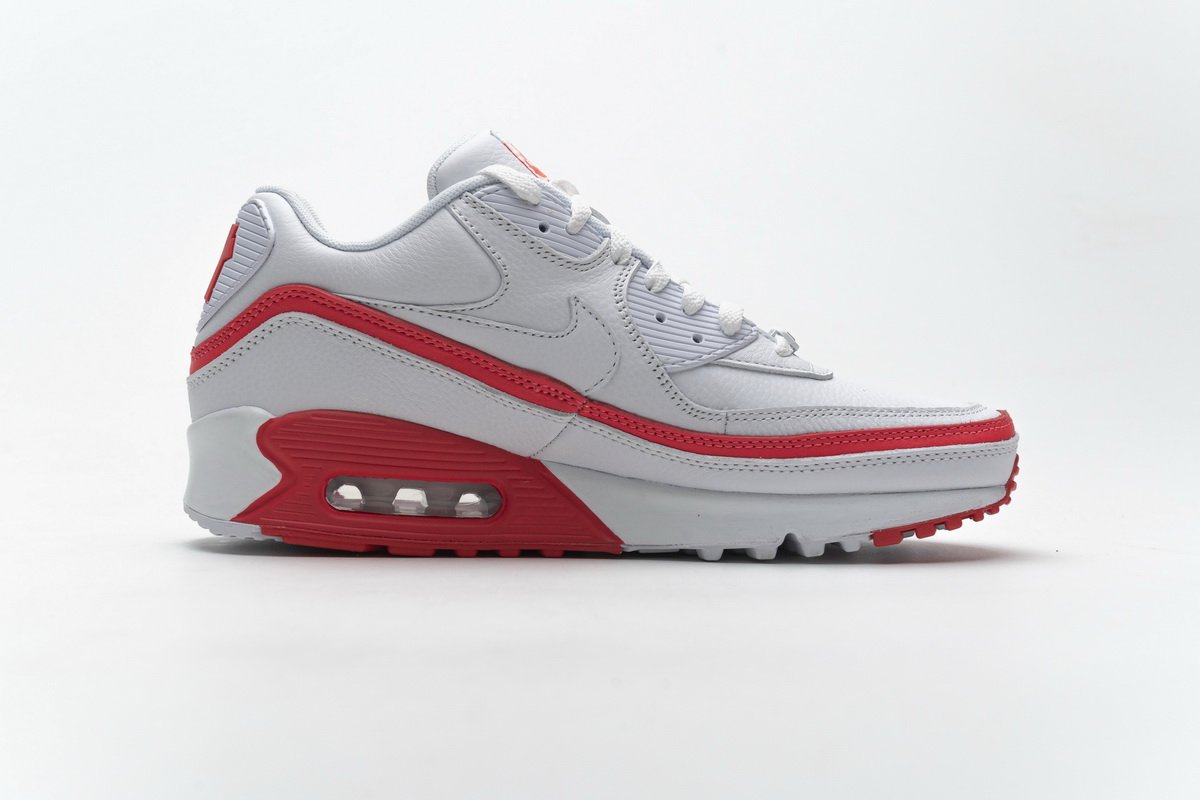 CJ7197-103 Undefeated x Nike Air Max 90 White Red