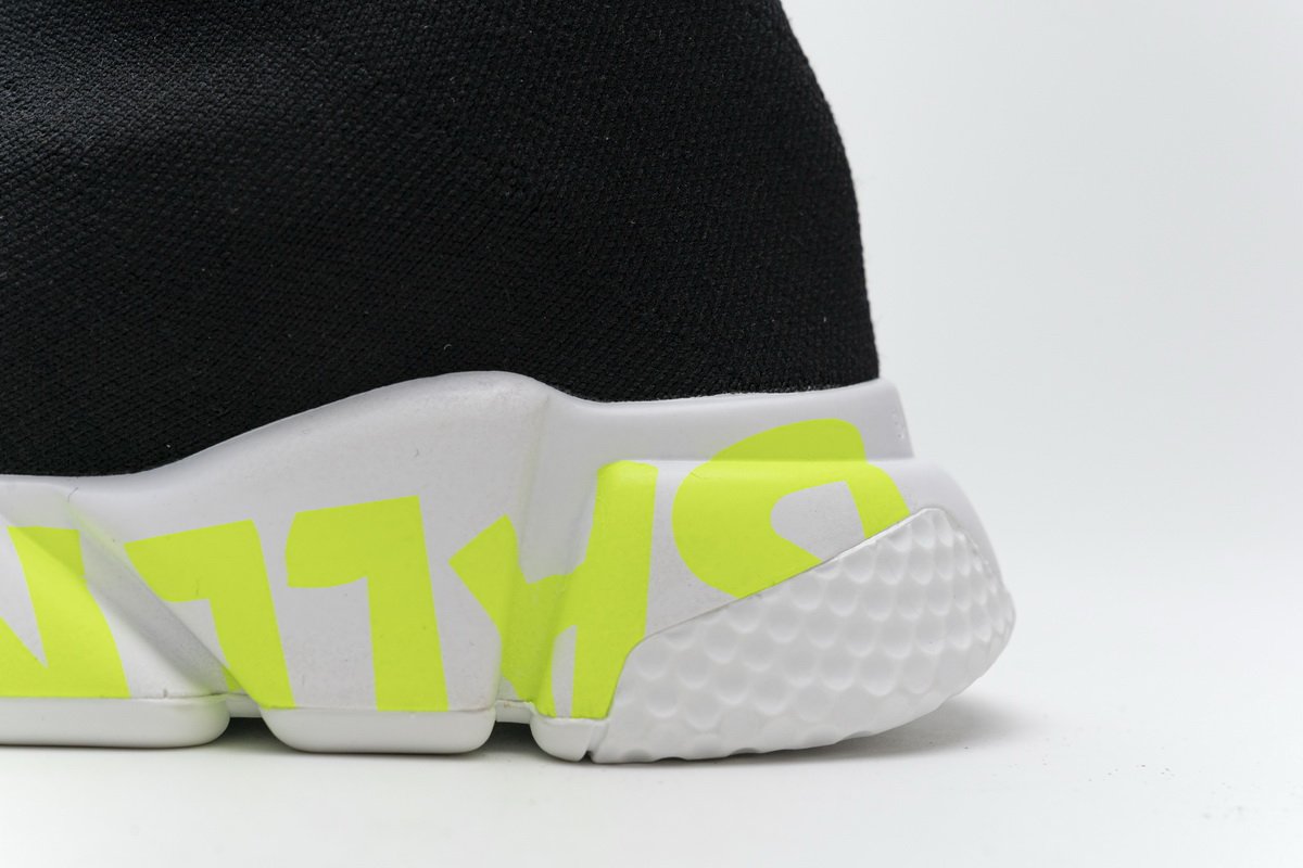 Ba*len*cia*ga stretch mesh high top sneaker black white