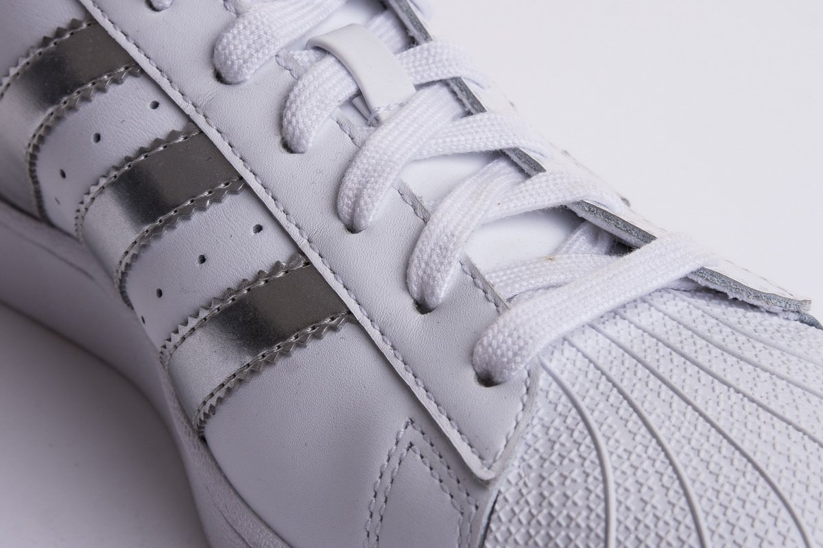 S*perstar shoes footwear white/silver metallic/core black