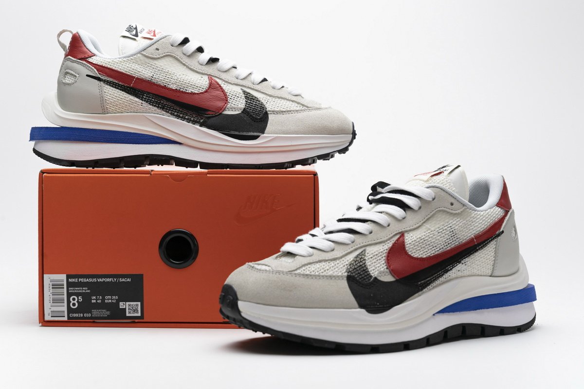 CI9928-010 Sacai x Nike Pegasua Vaporfly Villain Grey Blue Red