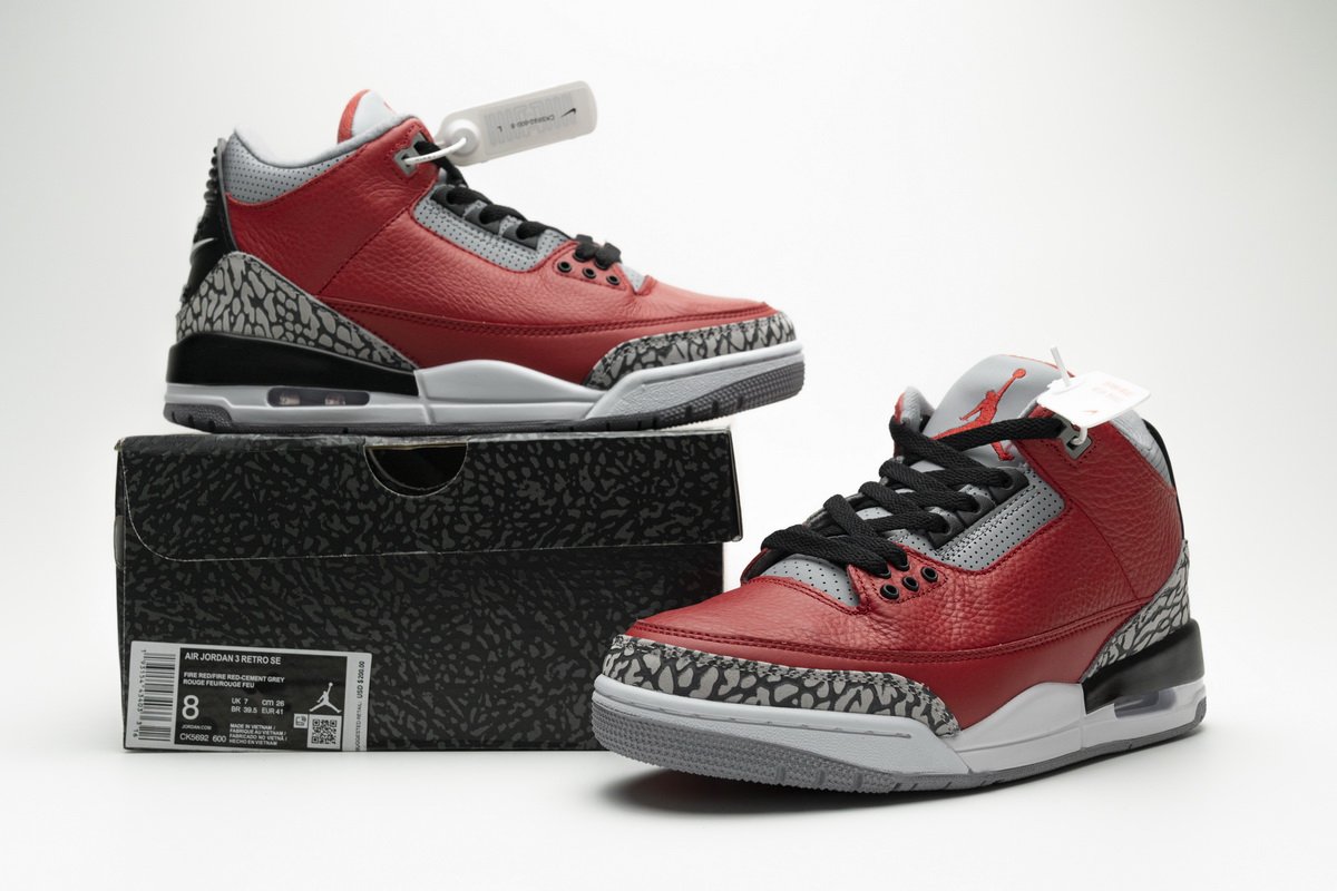CK5692-600 Air Jordan 3 SE “Red Cement”