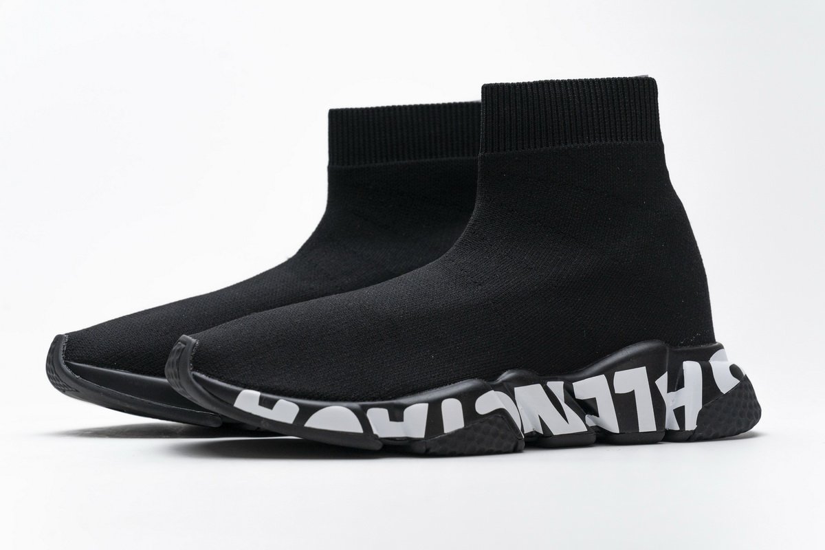 Ba*len*cia*ga stretch mesh high top sneaker all black