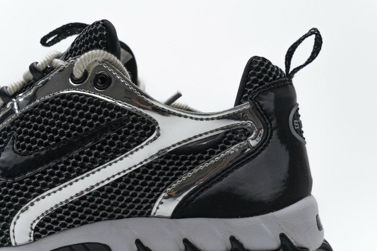 CU1854-001 Stussy x Nike Air Zoom Spiridon Cage 2 Black Silver