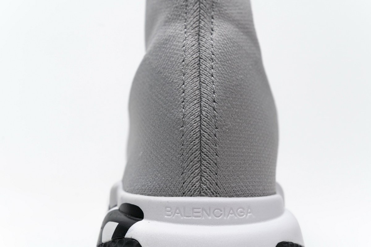 Ba*len*cia*ga stretch mesh high top sneaker grey