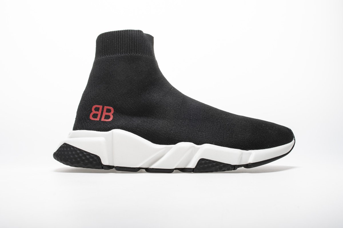 Ba*len*cia*ga stretch mesh high top sneaker