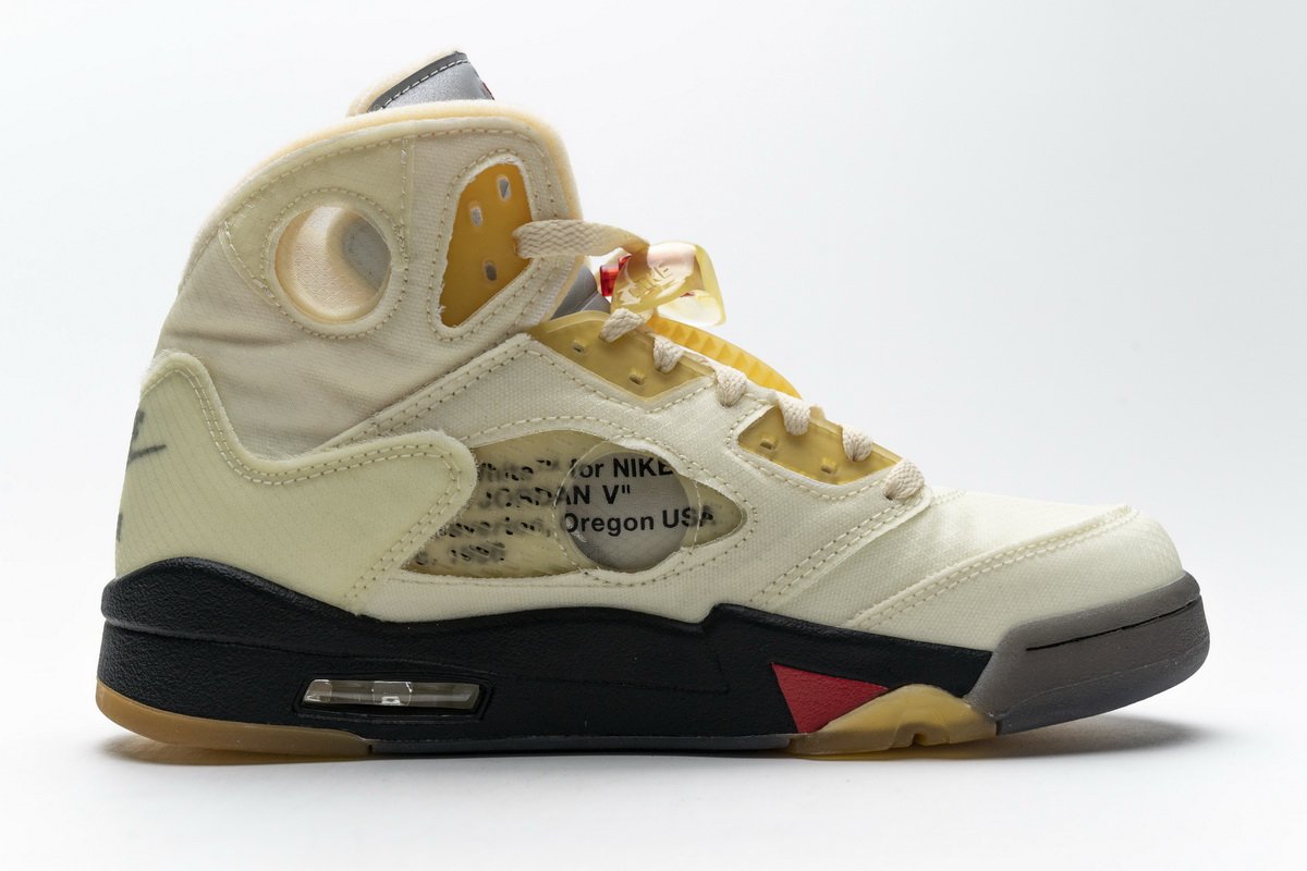 DH8565-100 OFF White x Air Jordan 5 Retro SP Sail