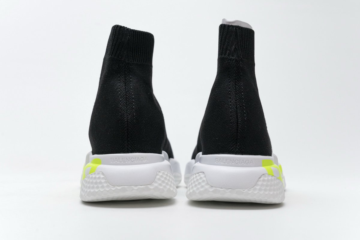 Ba*len*cia*ga stretch mesh high top sneaker black white