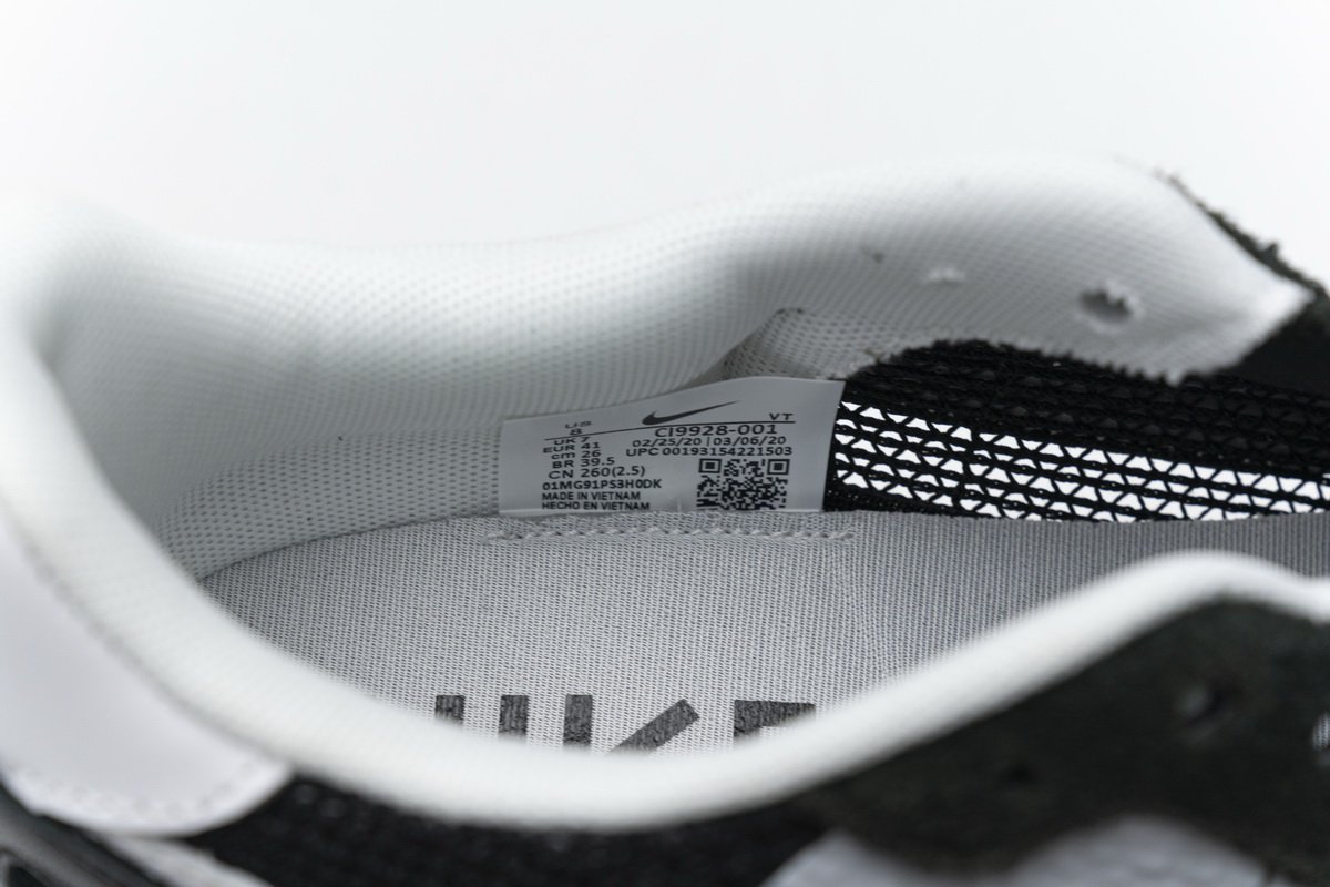 CI9928-001 Sacai x Nike Pegasua Vaporfly Black White