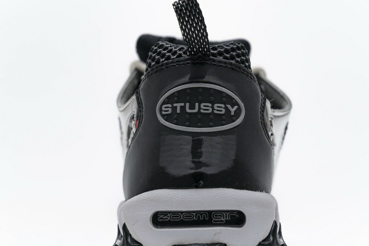 CU1854-001 Stussy x Nike Air Zoom Spiridon Cage 2 Black Silver