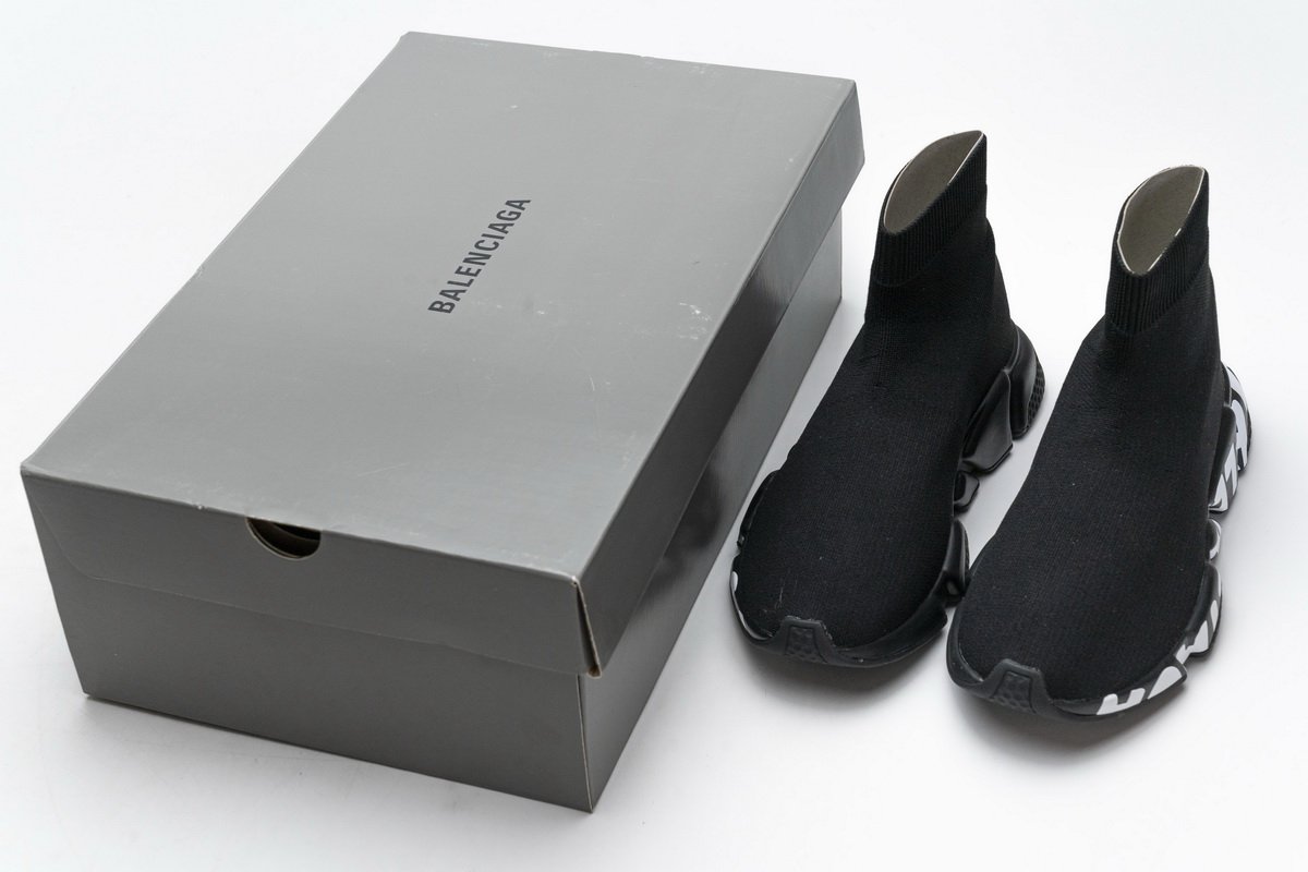 Ba*len*cia*ga stretch mesh high top sneaker all black