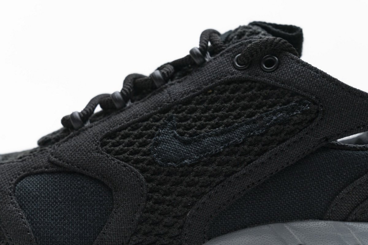 CQ5486-001 Stussy x Nike Air Zoom Spiridon Cage 2 Black Cool Grey