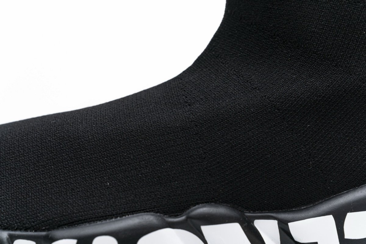 Ba*len*cia*ga stretch mesh high top sneaker all black