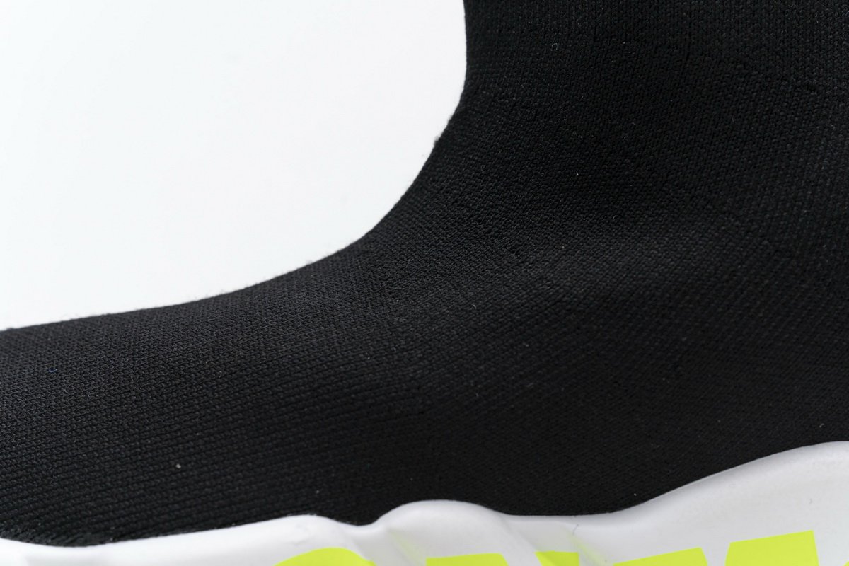 Ba*len*cia*ga stretch mesh high top sneaker black white