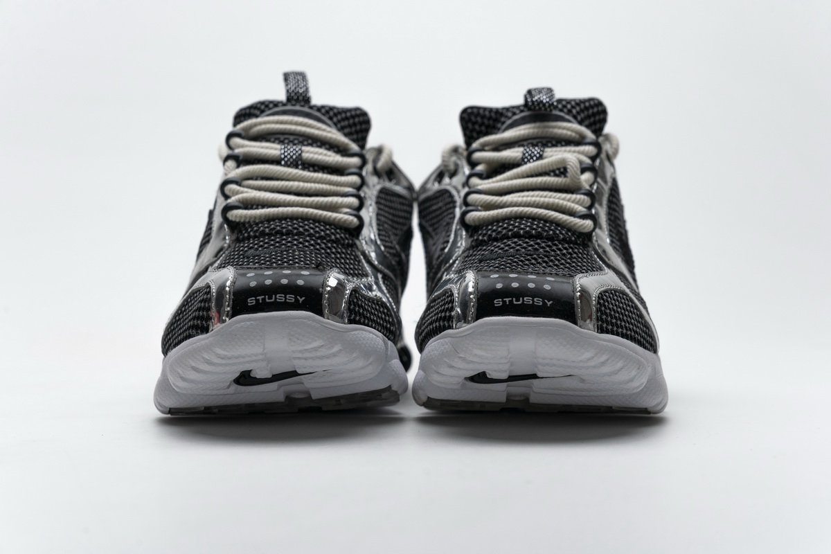 CU1854-001 Stussy x Nike Air Zoom Spiridon Cage 2 Black Silver