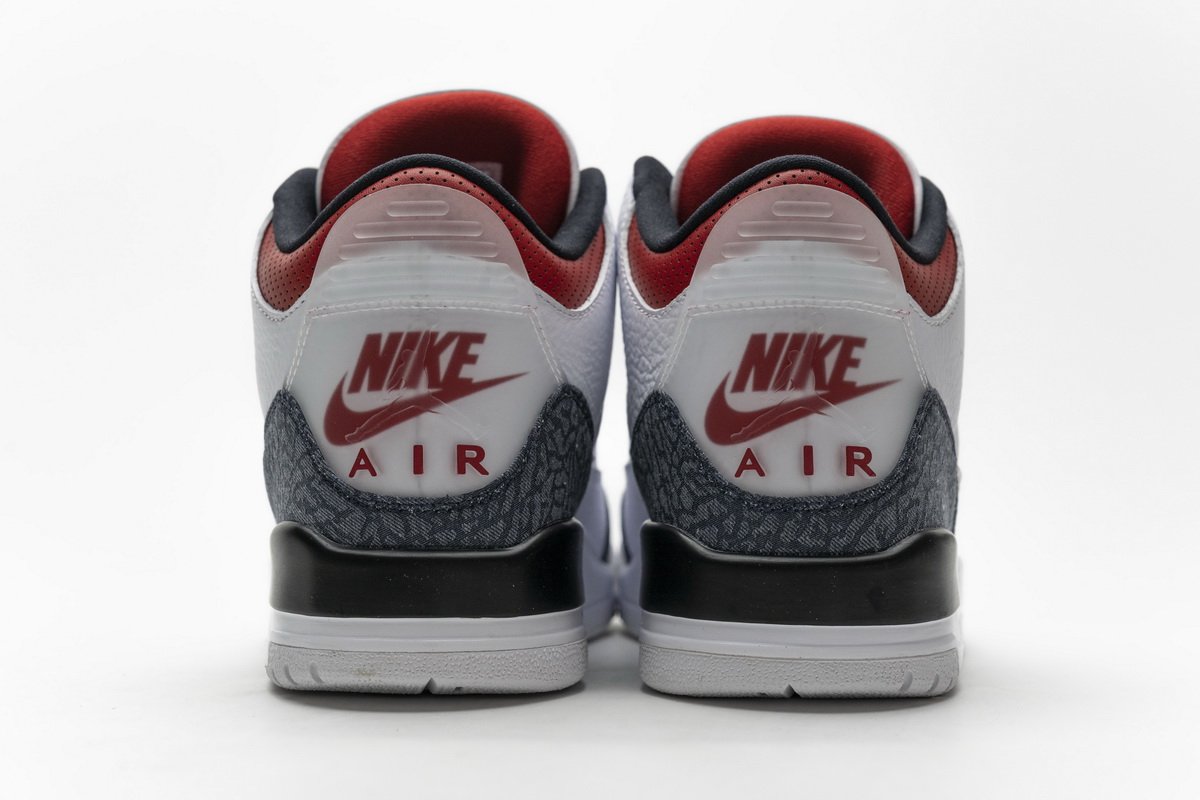 CZ6431-100 Air Jordan 3 Retro Fire Red Denim