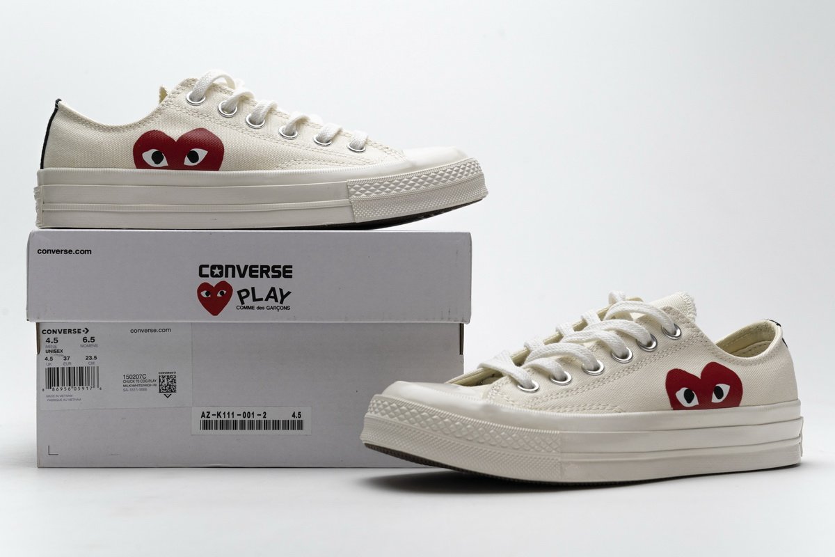 150207C CDG Play x Converse Chuck Taylor All Star 70 OX
