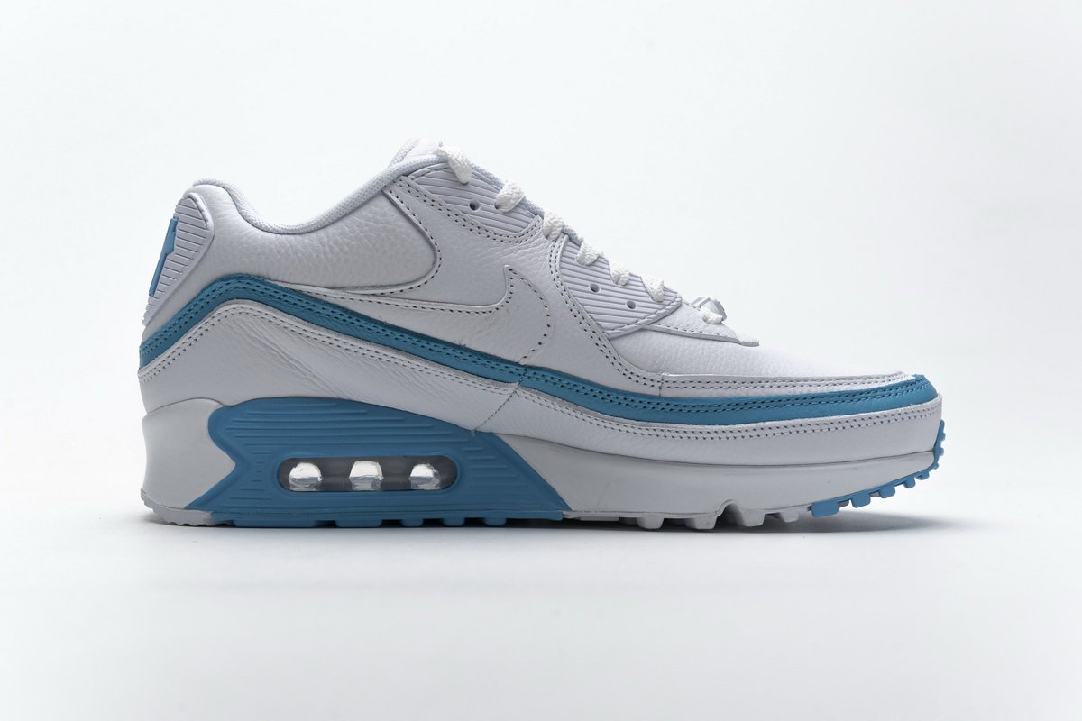 CJ7197-102 Undefeated x Nike Air Max 90 White Blue
