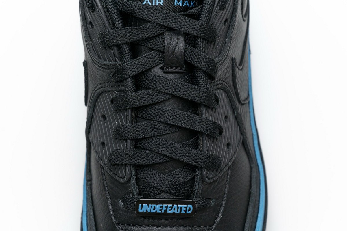 CJ7197-002 Undefeated x Nike Air Max 90 Black Blue Fury