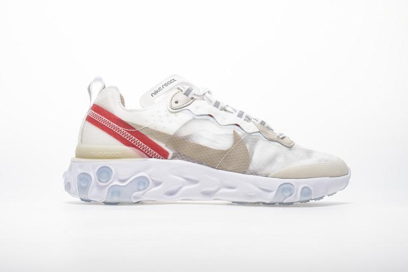 Nike React Element 87 “White Red” AQ1090-100