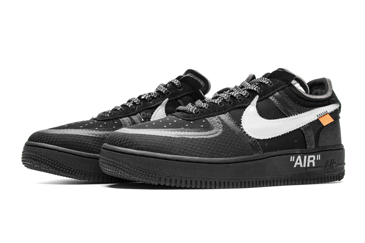 AO4606-001 OFF White X Air Force 1 Low Black