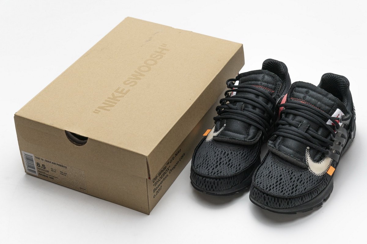 AA3830-002 OFF-WHITE x Nike Air Presto Black