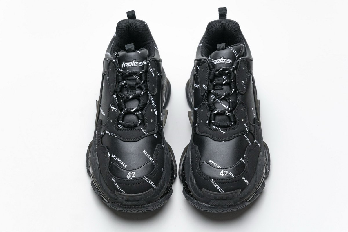 524039 w09e1 2021 Ba*len*cia*ga triple s letter black