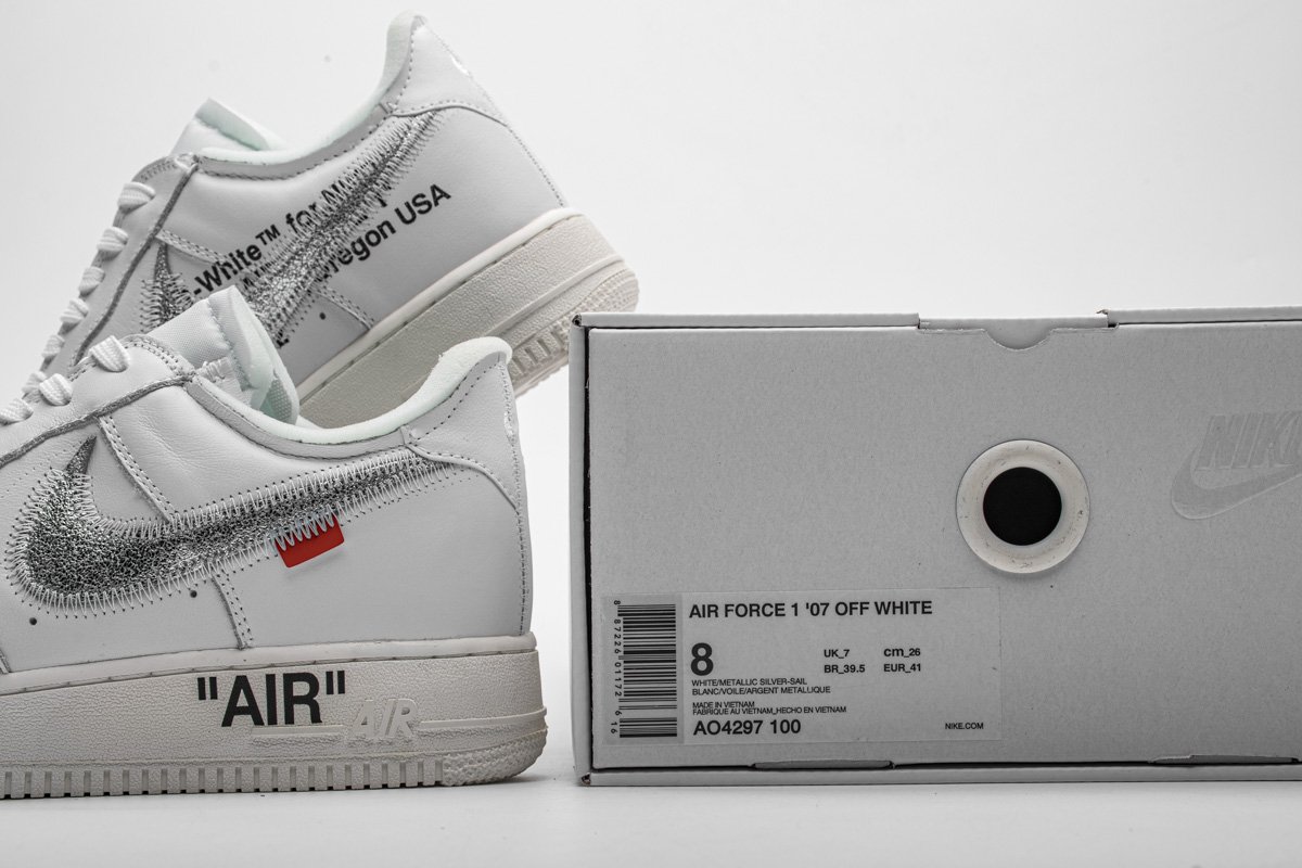 AO4297-100 OFF White X Air Force 1 ’07 Low Conplex Con