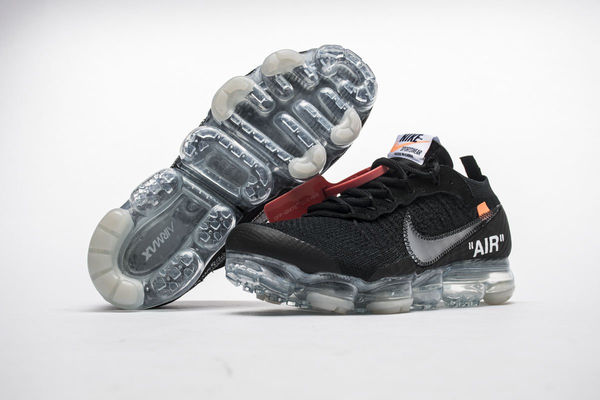 2018 1.0 AA3831-002 Off White x Nike Air VaporMax 2018 ‘Black White’