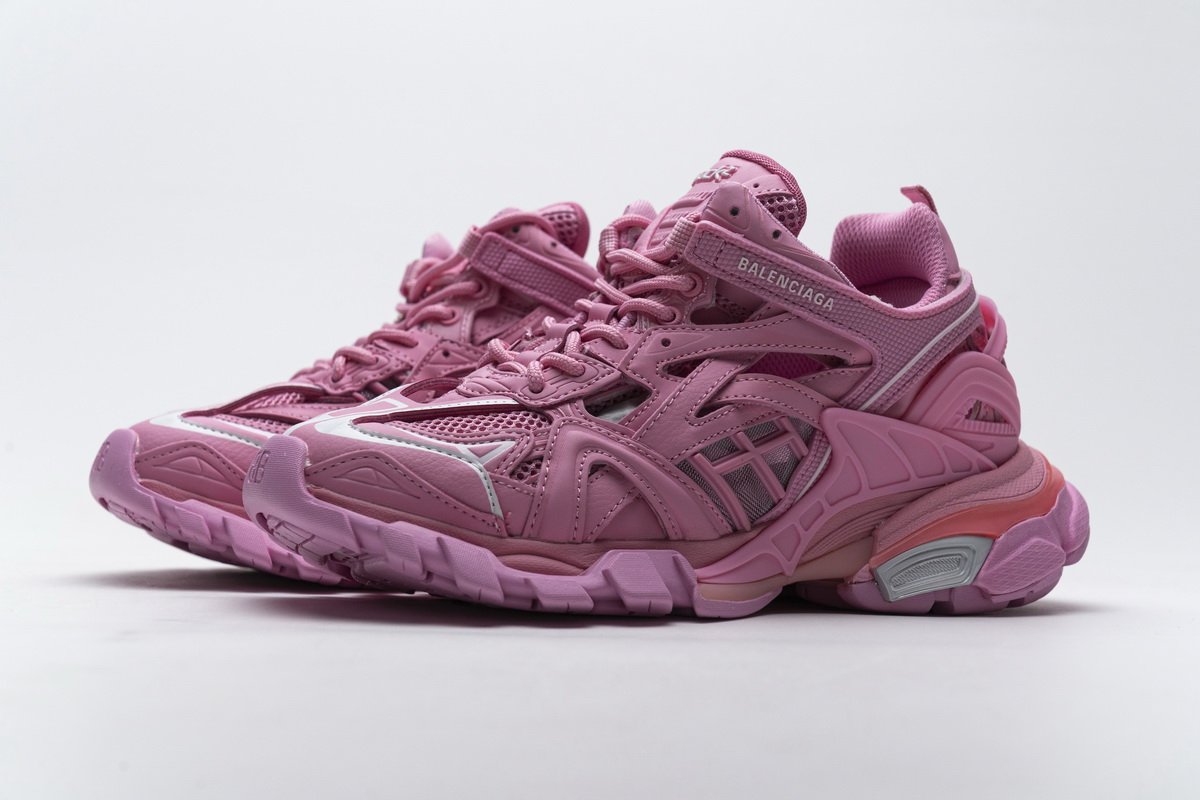 568615 W2GN5 5816 Blenciaga Track 2 Sneaker Pink