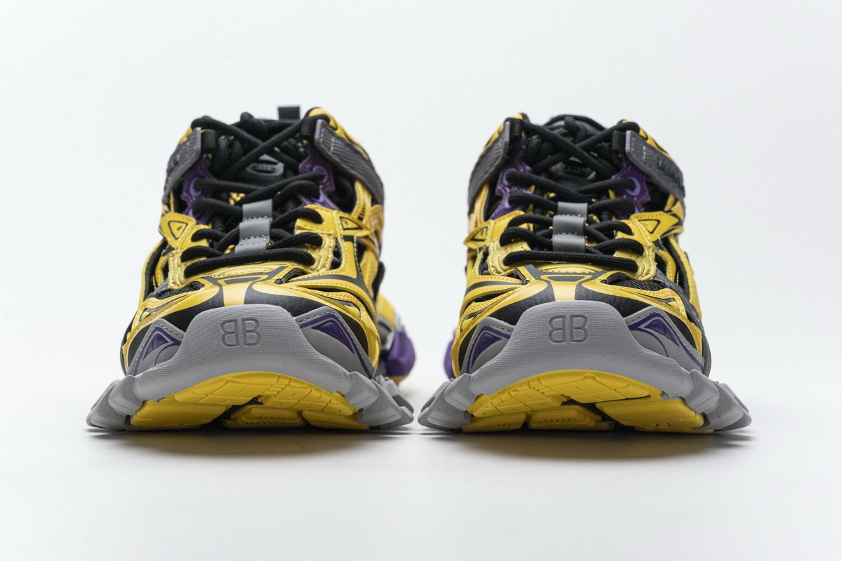 570391 W2GN1 2027 Blenciaga Track 2 Sneaker Yellow Black