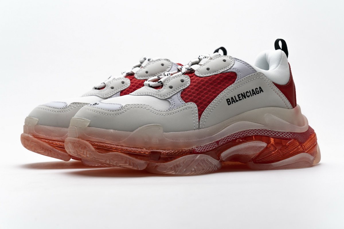544351 w09e1 4552 Ba*len*cia*ga triple s white red